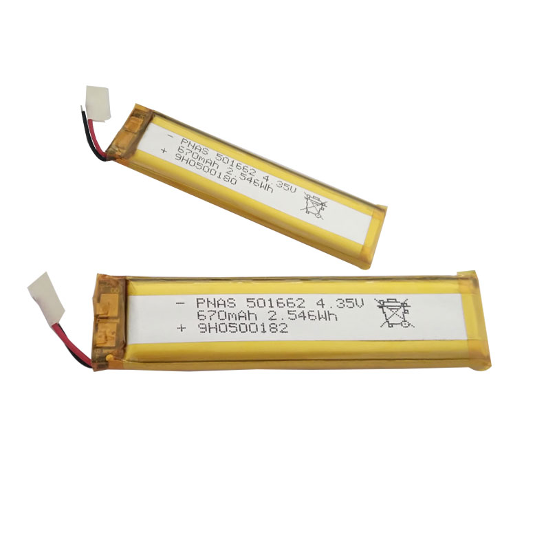 【PNAS】3.7V 670mAh 501662 AI智能眼镜用锂聚合物电池